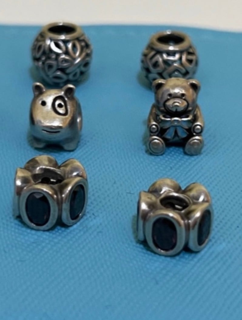 Authentic Pandora Charms Beads Sterling Silver 925 ALE Lot Of 5 Retired Charms!