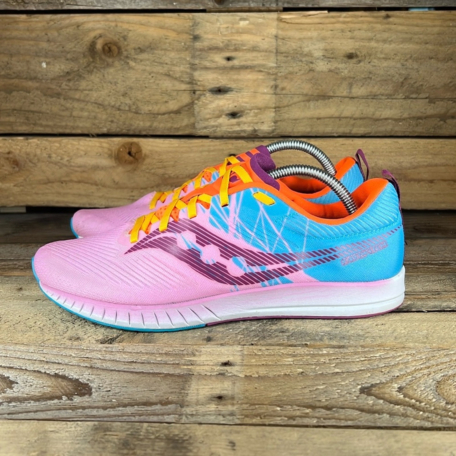 Saucony Women's Fastwitch 9 Sneakers - Blue/Pink - 12