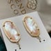 Kendra Scott Peach Pearl Earrings