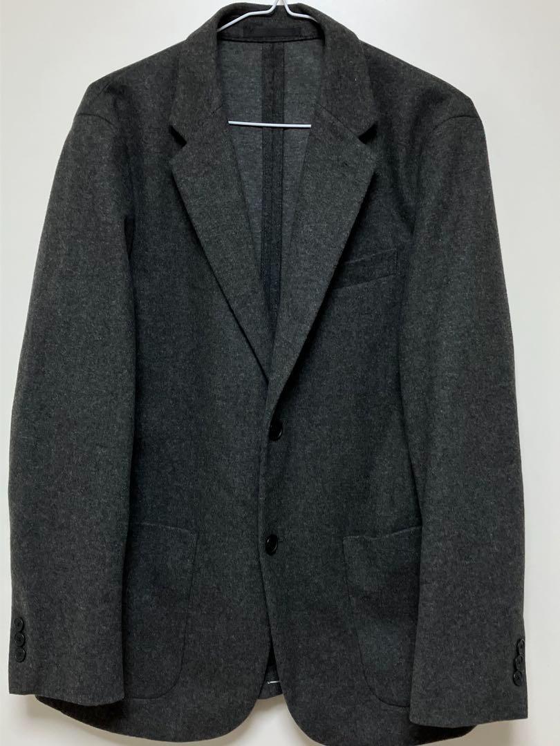 47 UNIQLO Comfort Jacket (Wool-like) Dark Gray L