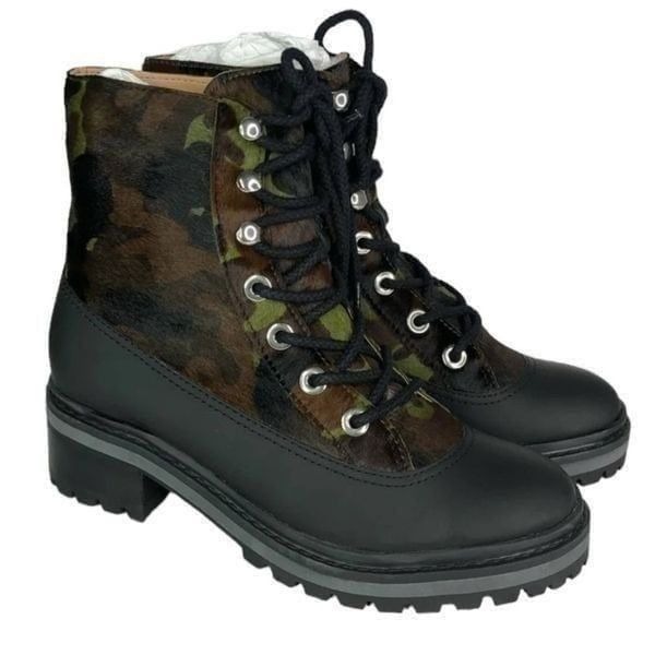 Schutz Camouflage Mid-ankle Combat Boots(Size 8.5B)