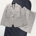 【Extremely Rare 2XL Size】23区 Skirt Suit, Glossy Finish, Stretch, Single, 1B