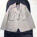 【Extremely Rare 2XL Size】23区 Skirt Suit, Glossy Finish, Stretch, Single, 1B