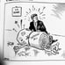 Autographed JIM LANGE Book(s) The Daily Oklahoman Newspaper Comic. 2 books. Rare