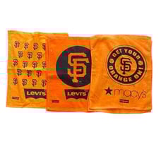 Set of 6 San Francisco Giants “Get Your Orange On Rally Towel Rag Levi’s & Macy