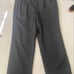 50s Wool Gabardine Slacks Wide Black 60s 90s