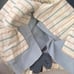 50s Wool Gabardine Slacks Wide Black 60s 90s