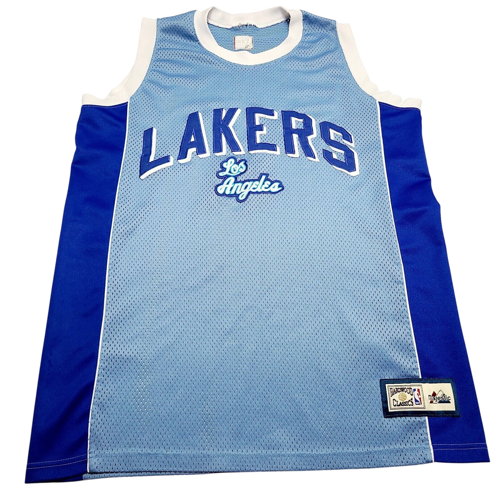 NBA Hardwood Classics Men's Blue Los Angeles Lakers Hardcourt Jersey Size Large