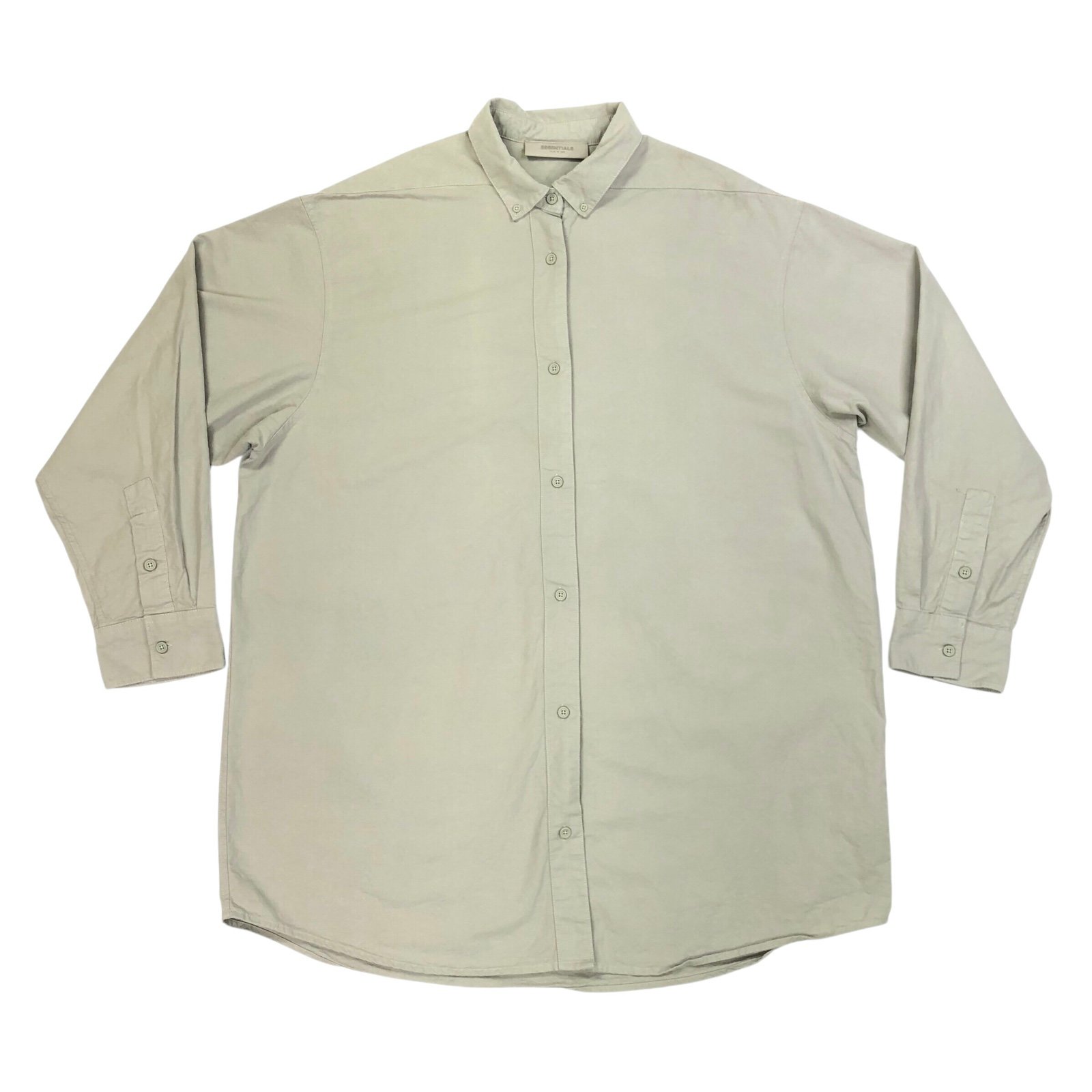 Essentials Fear of God Long Sleeve Button Down Oversize Shirt Dress Women's M