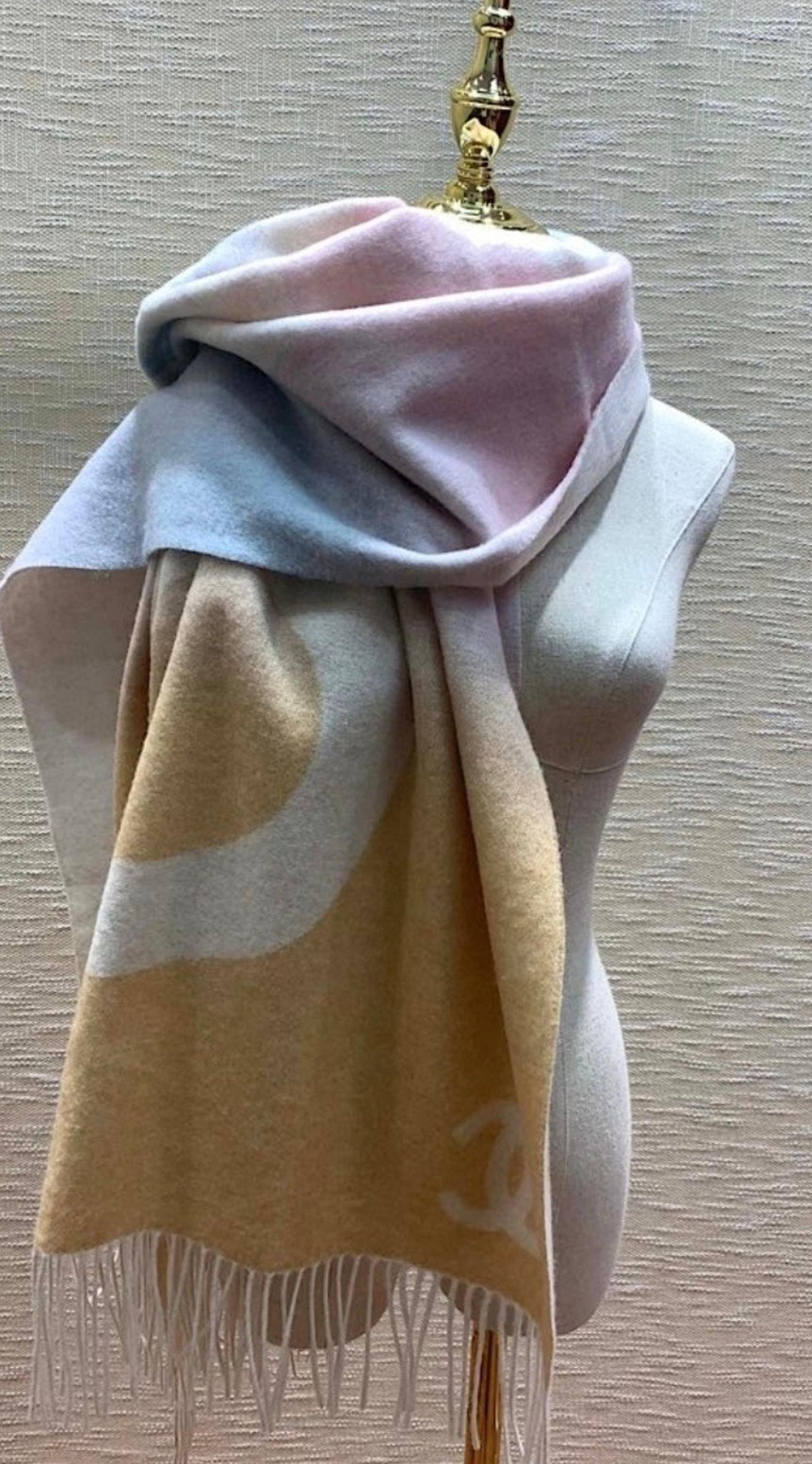 Pink/Tan Winter Scarf