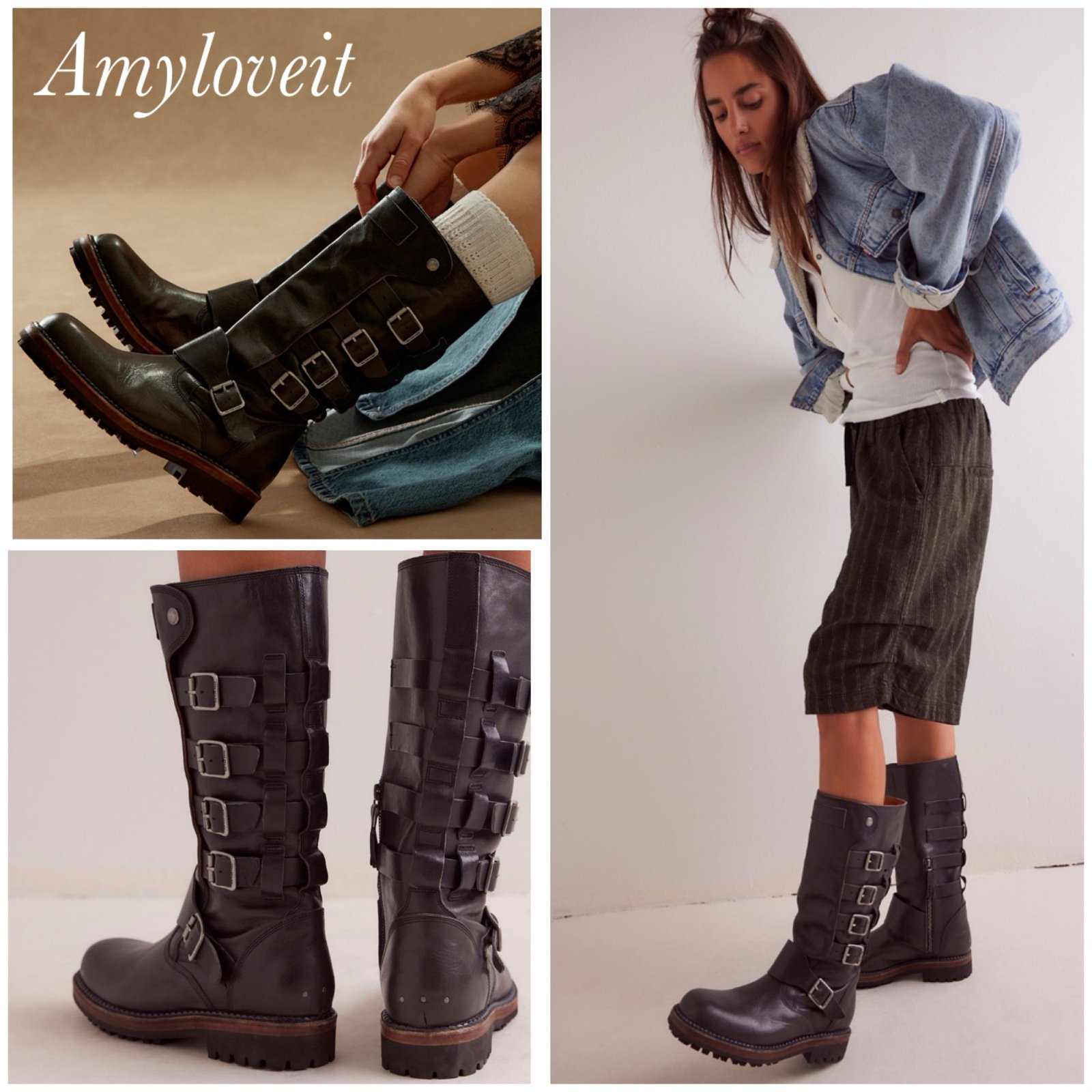 Free People Jackson Moto Boots