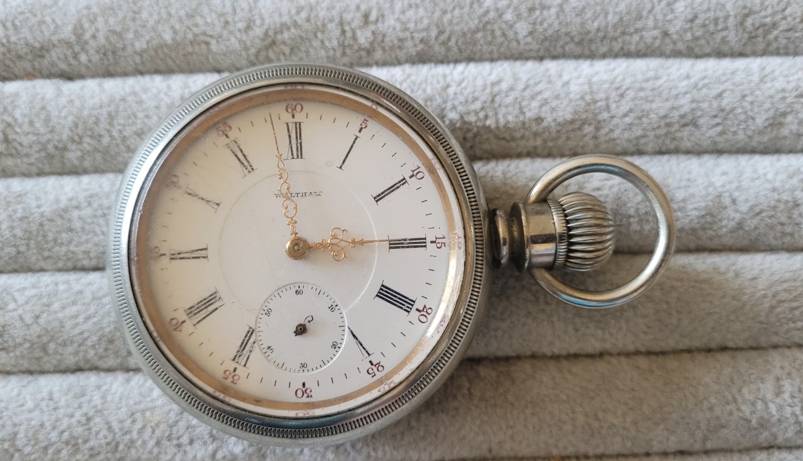 Antique Waltham Pocket Watch In Working Condition