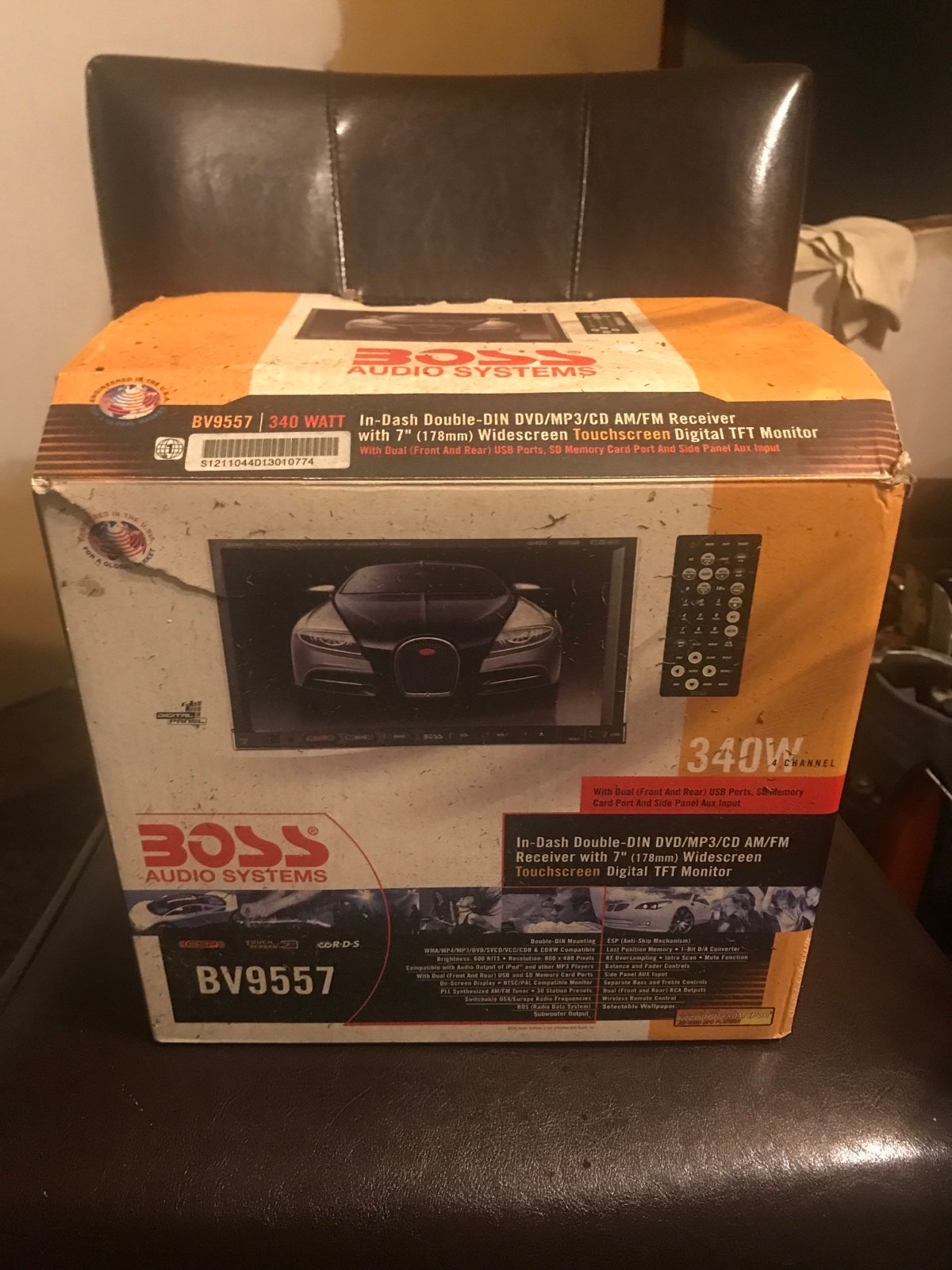 Boss Audio Systems BV9557 DVD / MP3 / CD AM/FM Receiver 7” inch touch screen
