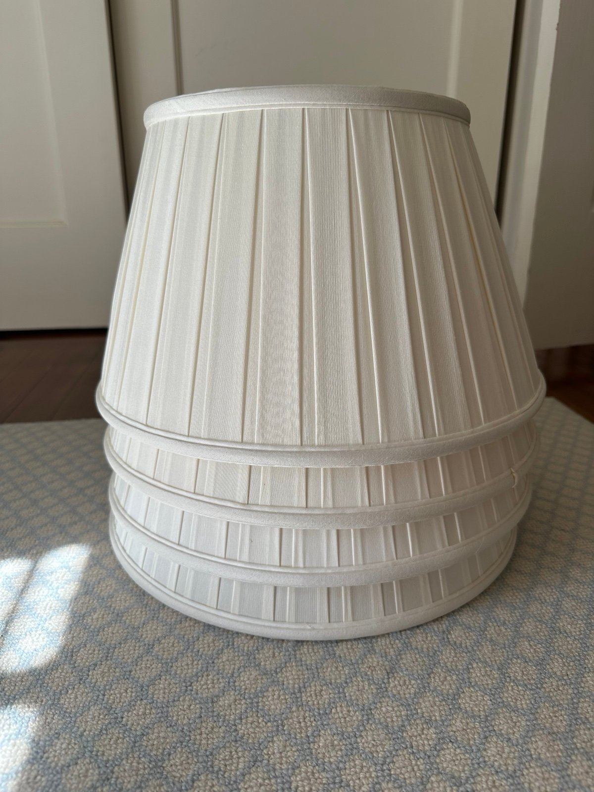 Off White pleated lampshade