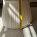 Off White pleated lampshade