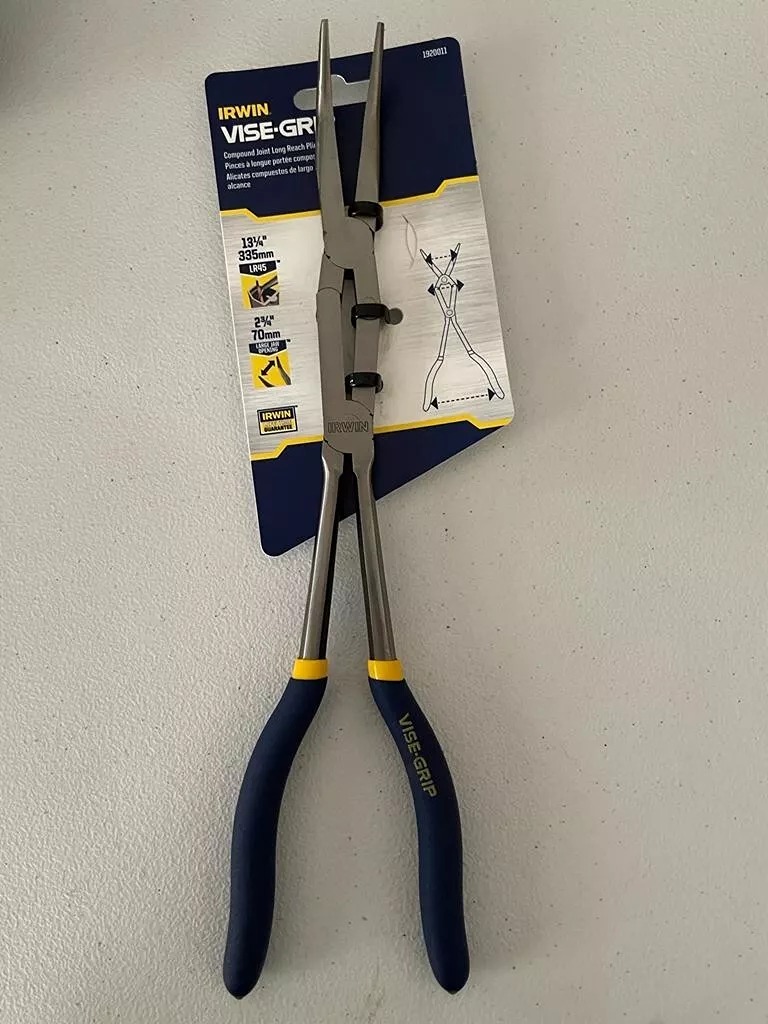 Irwin Vise Grip Long Reach Pliers with Large Jaw Opening 1920011