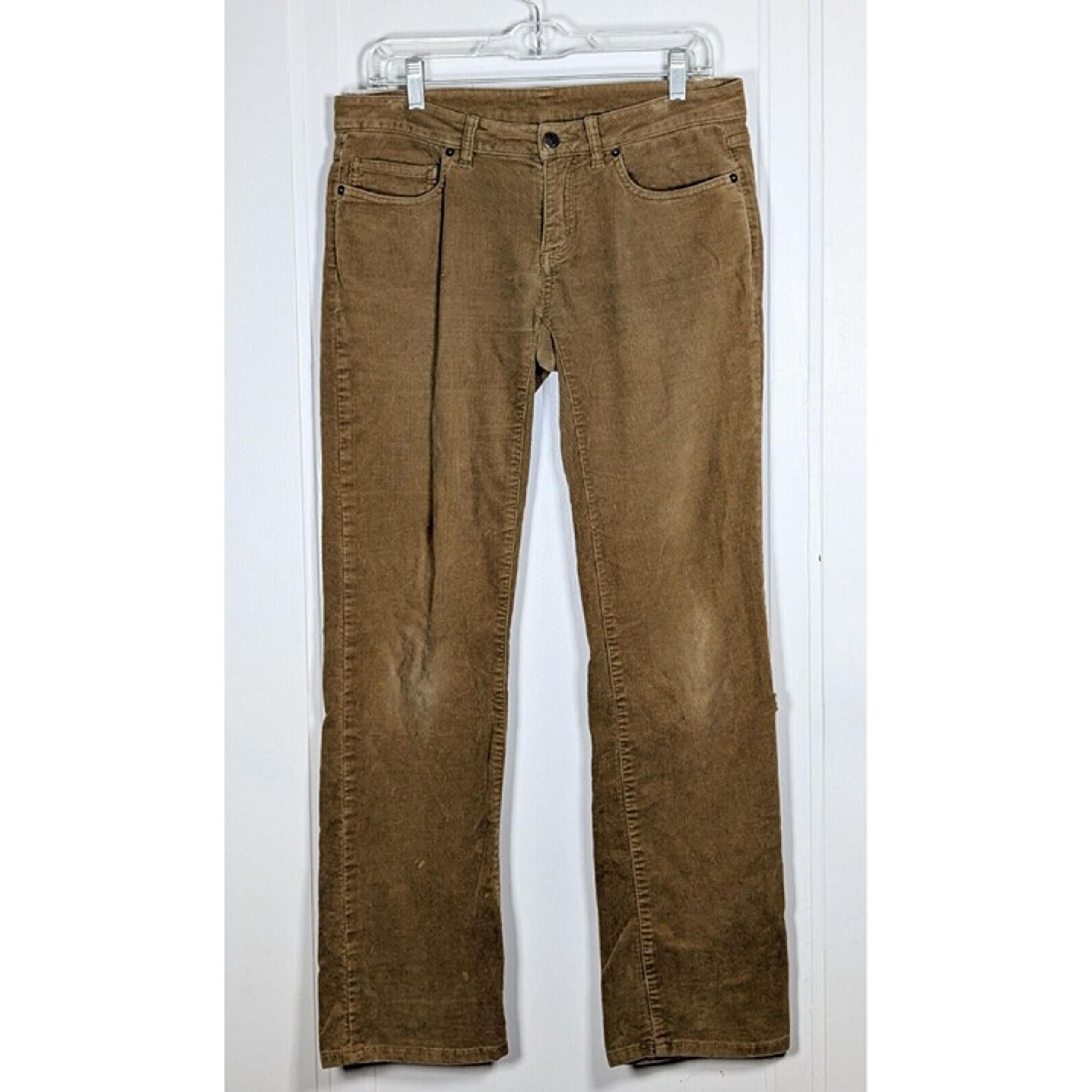 Patagonia Organic Cotton Slim Fit Corduroy Pants Woman’s 28 Nest Brown READ