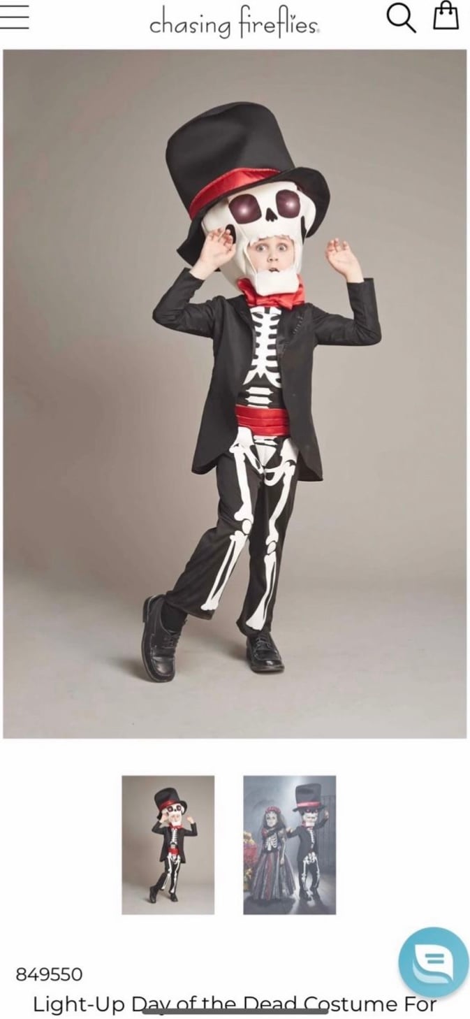 Day of the dead costume by chasing fireflies
