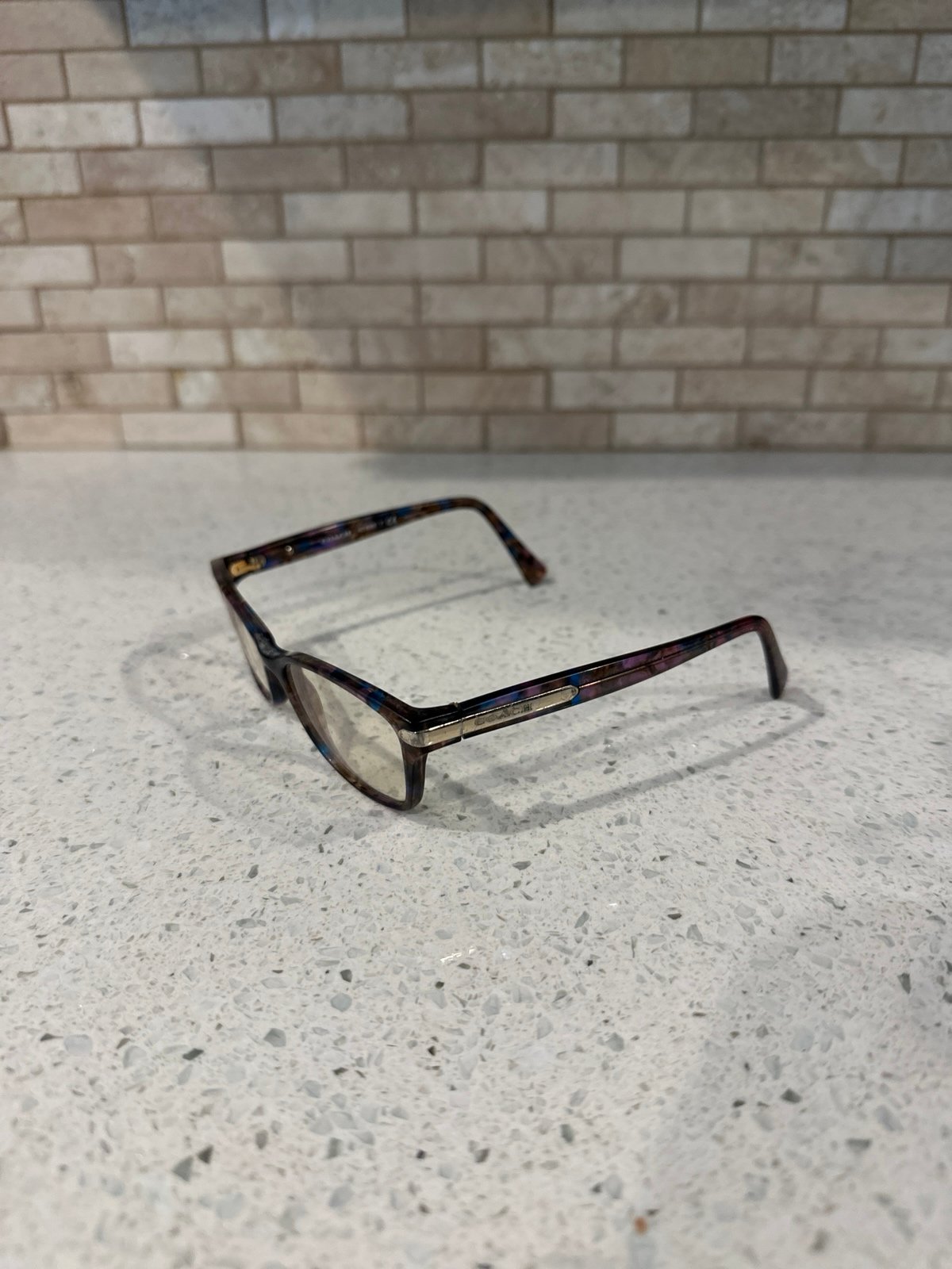 COACH HC6065 5288 Confetti Purple Demo Lens 51 mm Women's Eyeglasses