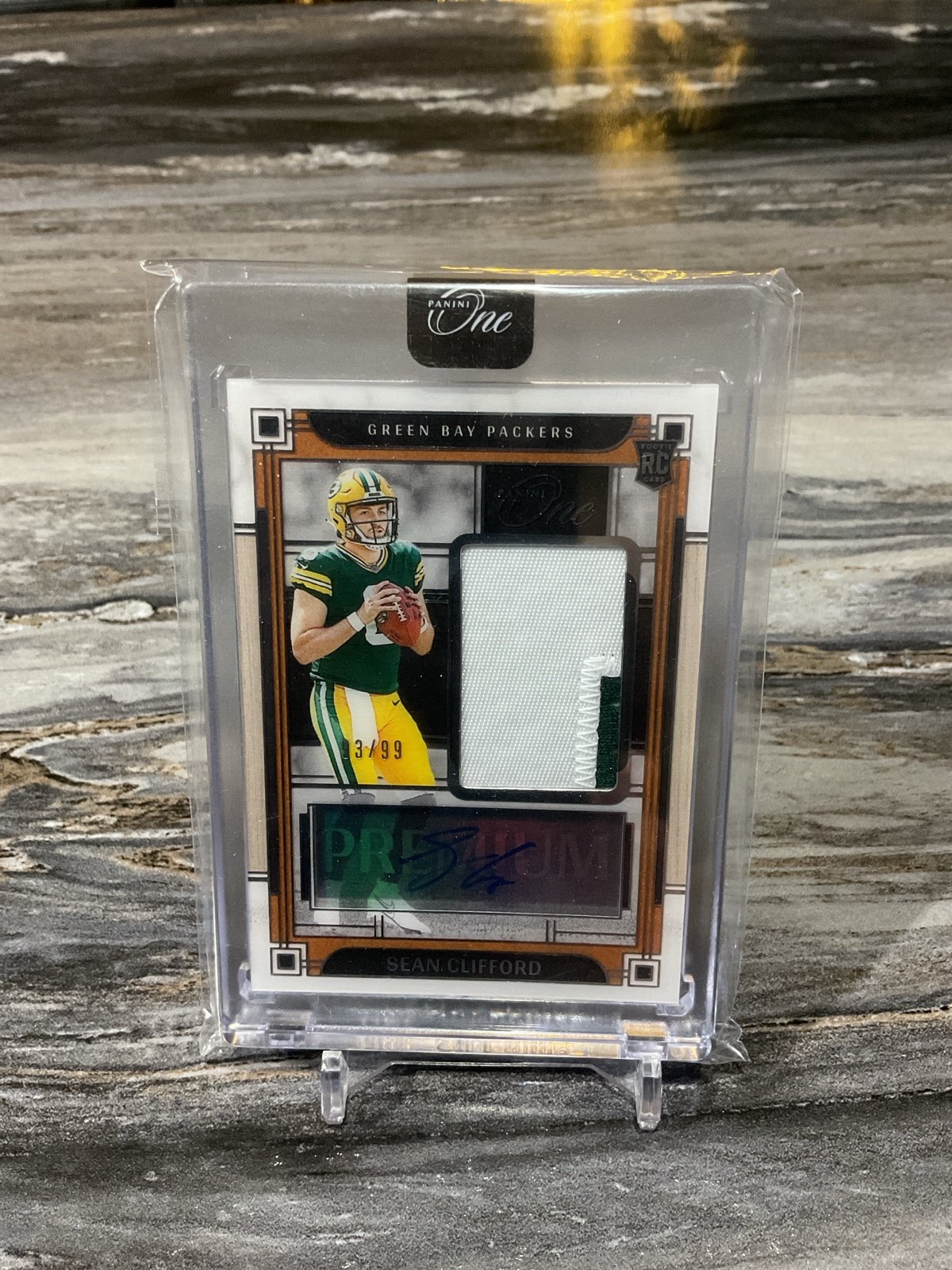 Sean Clifford Panini One Rookie Patch Jersey Autograph 93/99
