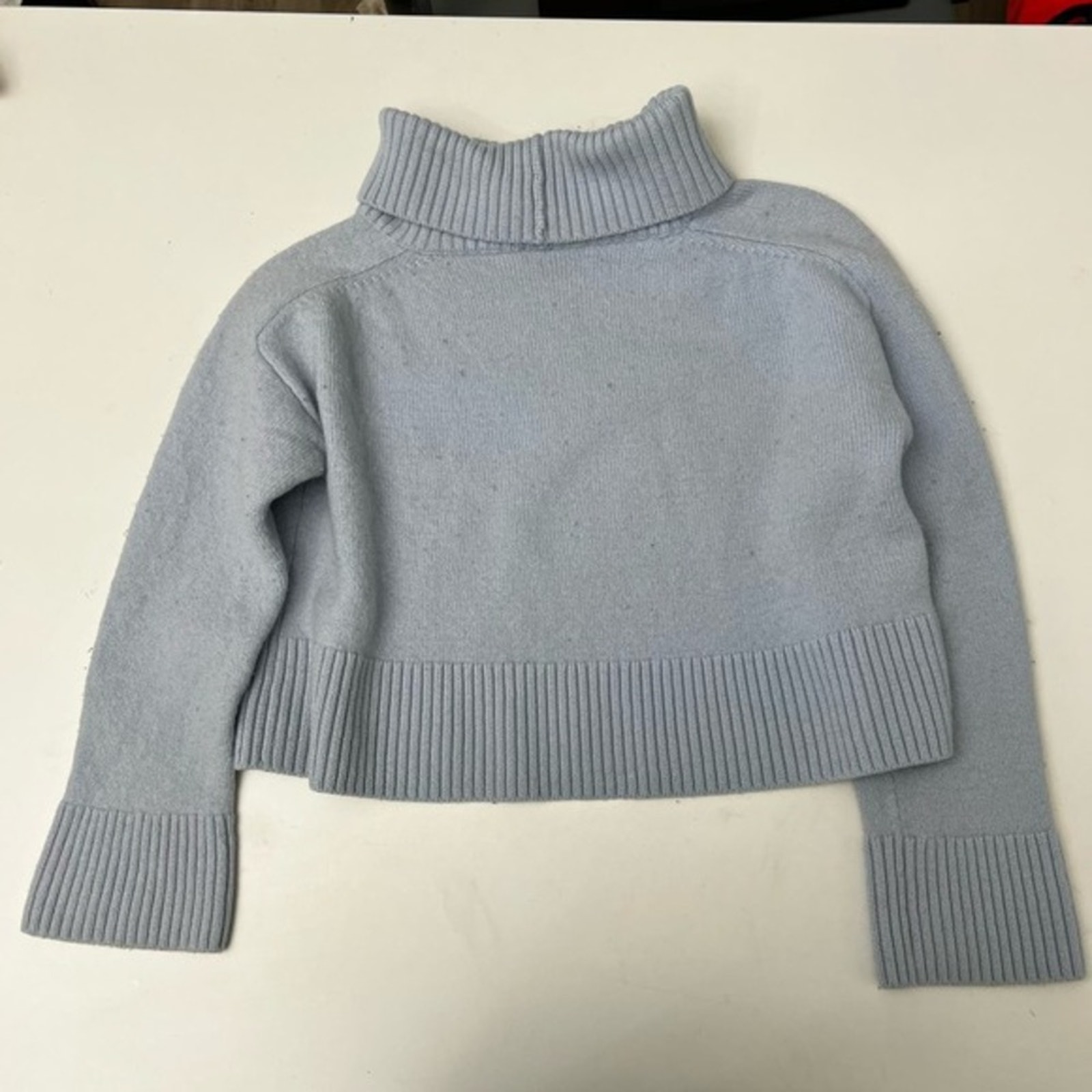 Babaton Aritzia Women’s Cropped Baby Blue Sweater
