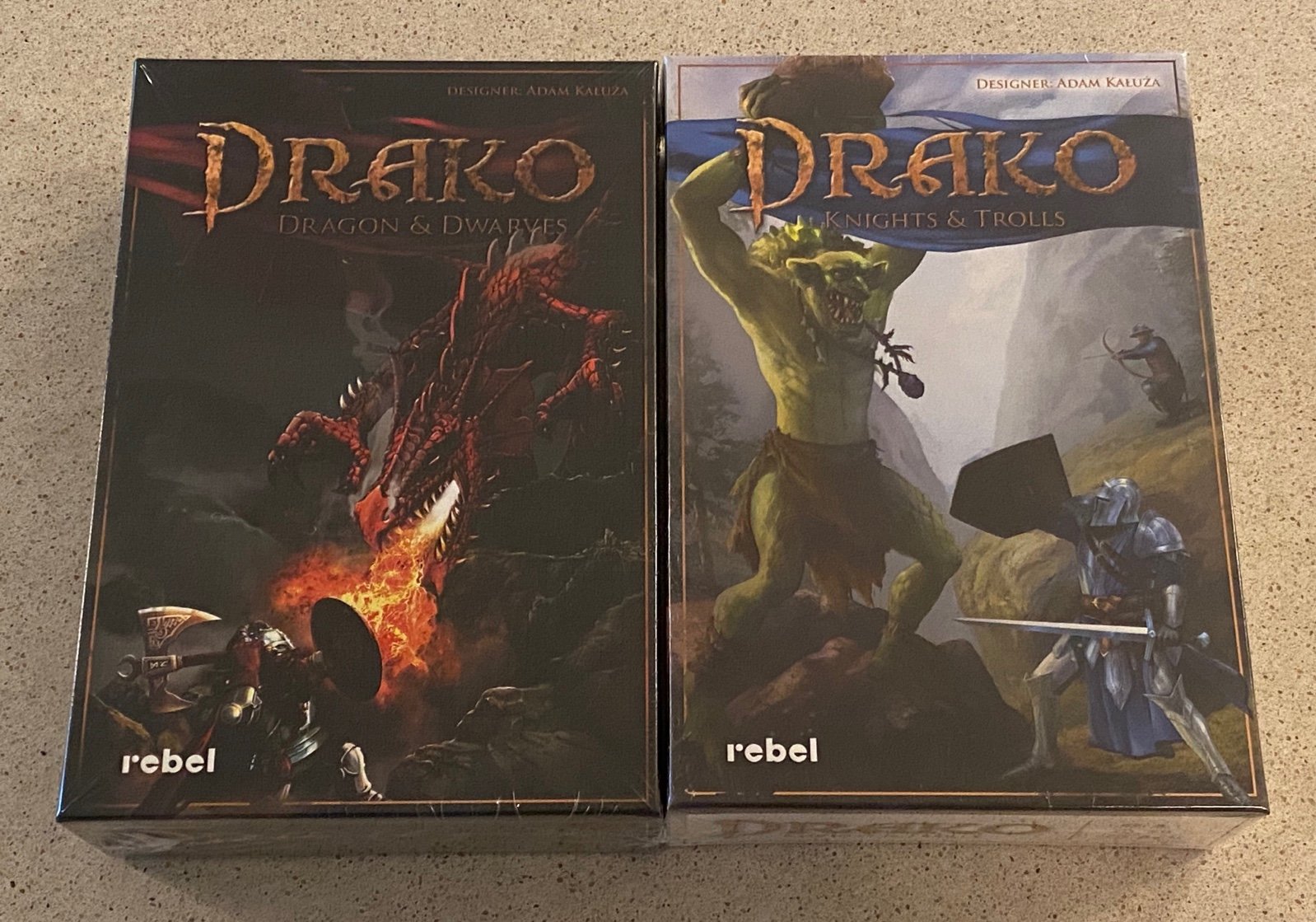 Lot Of 2 Drako: Trolls & Knights / Dragons & Dwarves - EN