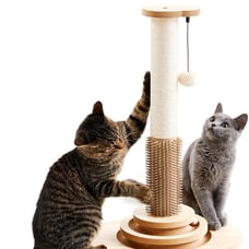 Cat Scratching Post, 23 Tall Sisal Cat Scratcher Post
