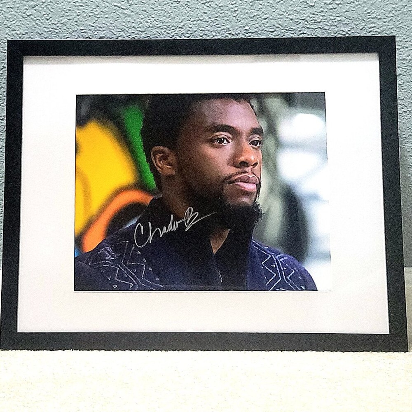 Chadwick Boseman Black Panther Autographed 11X14 Framed & Matted with COA Actor
