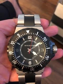 Mens Watch MK 7059 Black And Silver