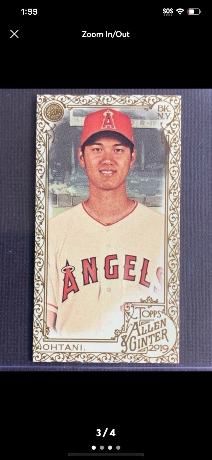 ULTRA RARE SHOHEI OHTANI ‘GOLD’’ BOARDER MINI VARIATIATION 2019 TOPPS A&G • SSP