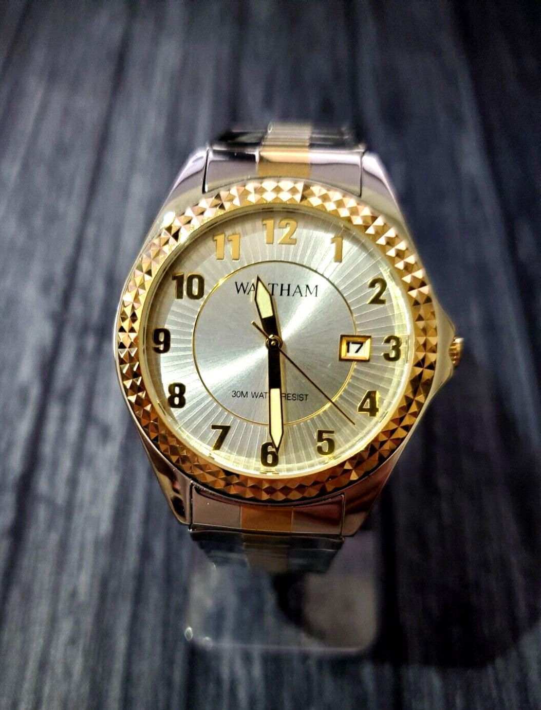Rare Pristine WALTHAM President Datejust Retro Men's Watch