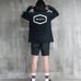 Brand new RVCA Lucua rash guard hoodie, black, size L.