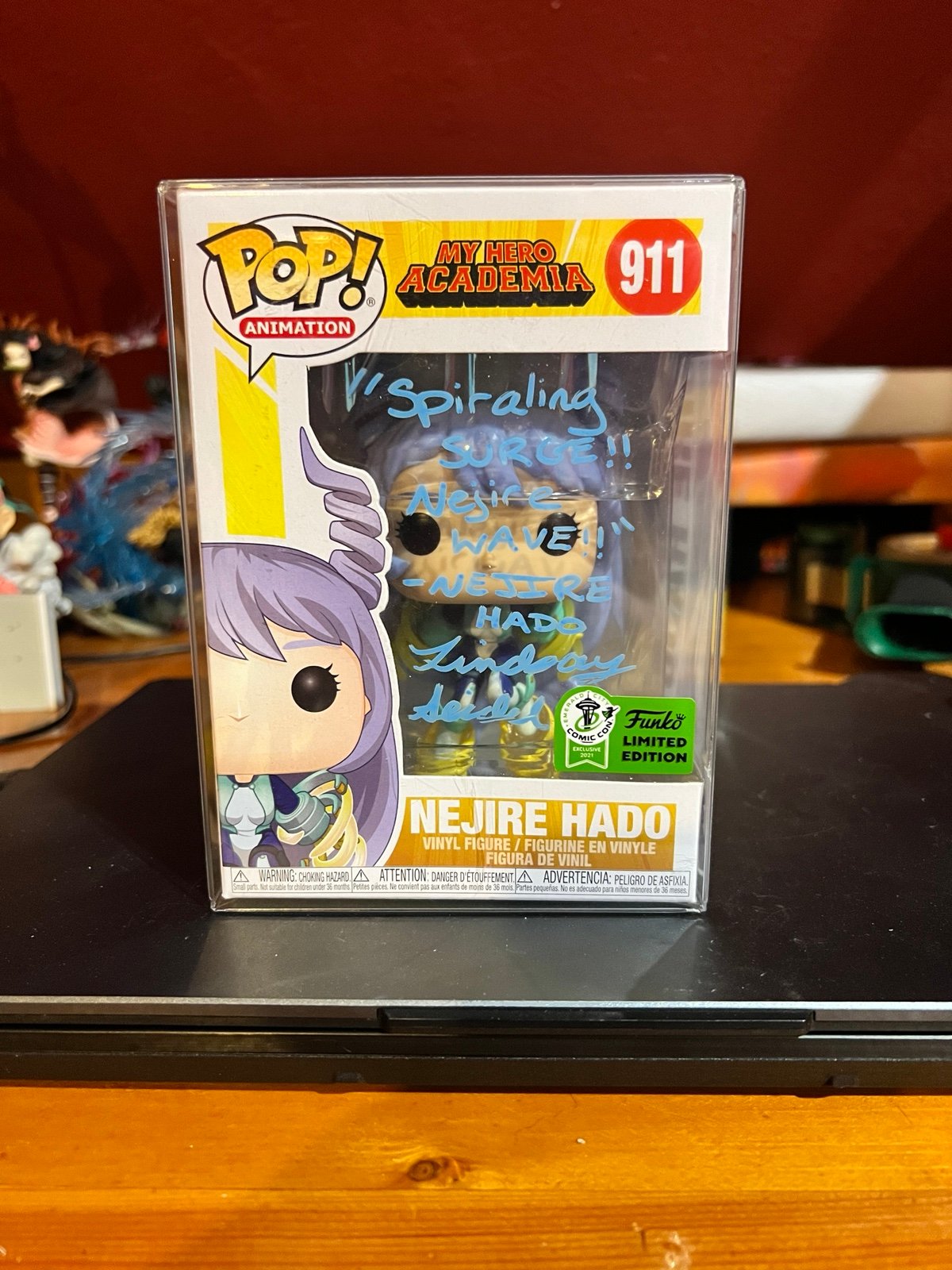 FUNKO POP Animation My Hero Academia Nejire Hado 911# Figure New With Protector