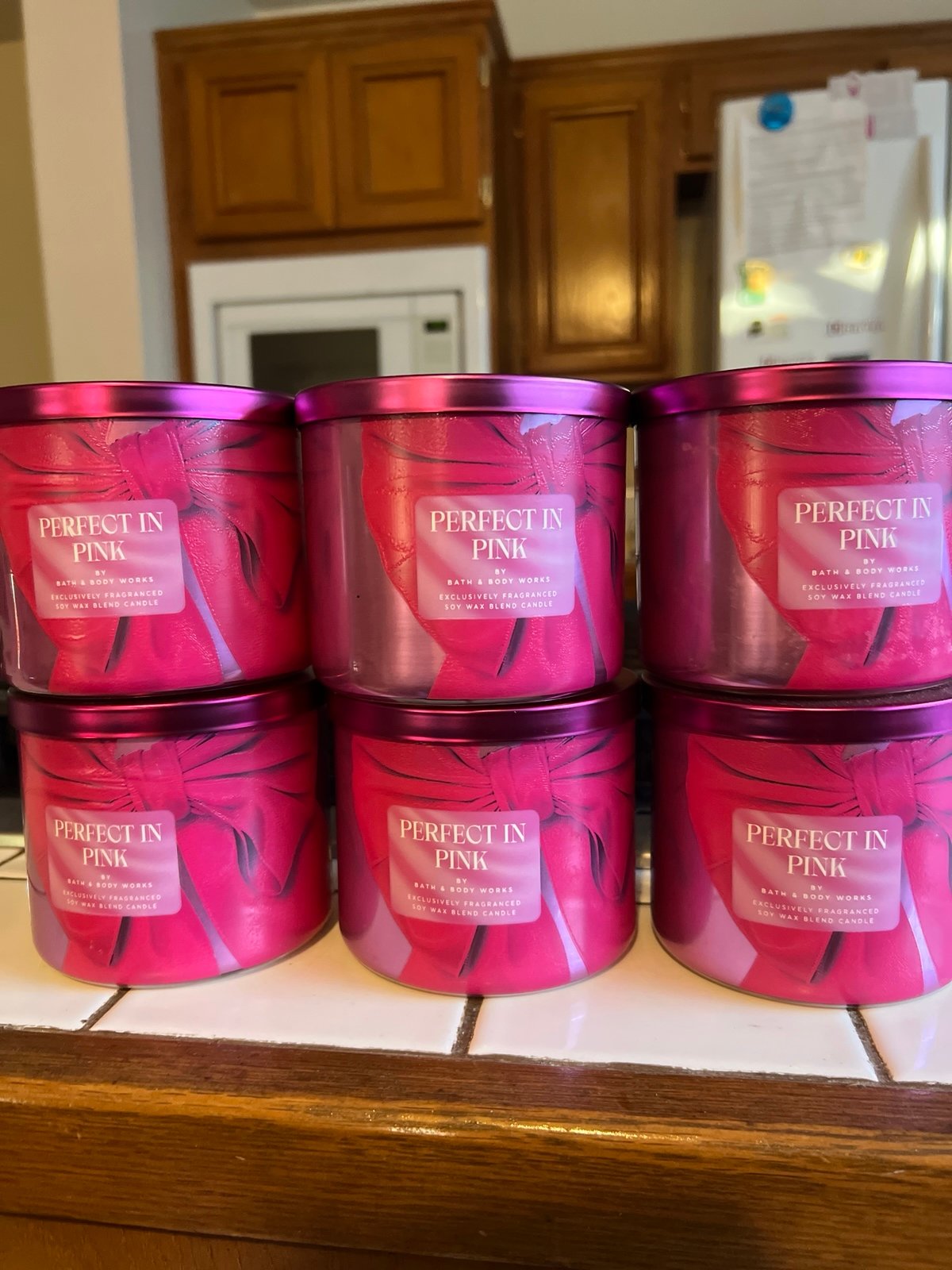 bath & body works perfect in pink candle