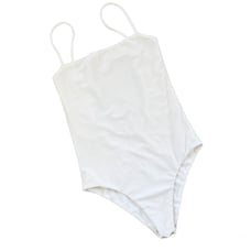 Gillia, White Open Back One-Piece Swimsuit_Small