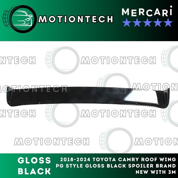 For 2018-2024 Toyota Camry Roof Wing PG Style Gloss Black Spoiler Brand New