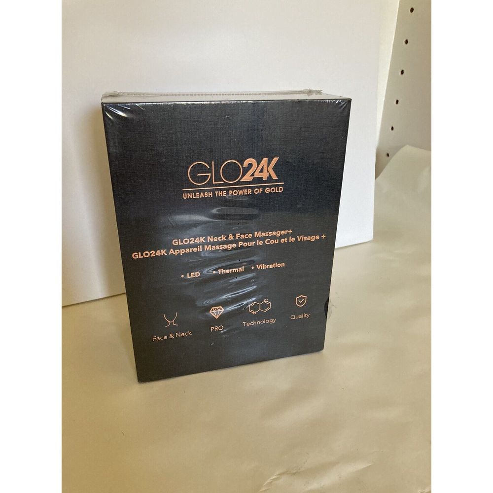 GLO24K Red Light Skin Rejuvenation Beauty Device for Face and Neck NIB!