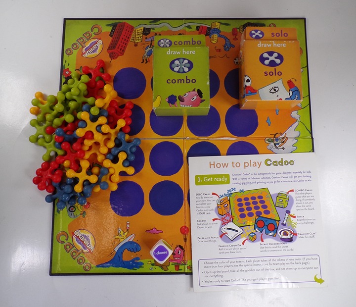 Cranium Cadoo Incomplete Board Game for Replacement Parts: Board, Tokens, Cards