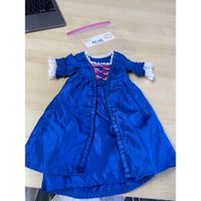 A288 American girl doll Felicity blue holiday gown skirt dress
