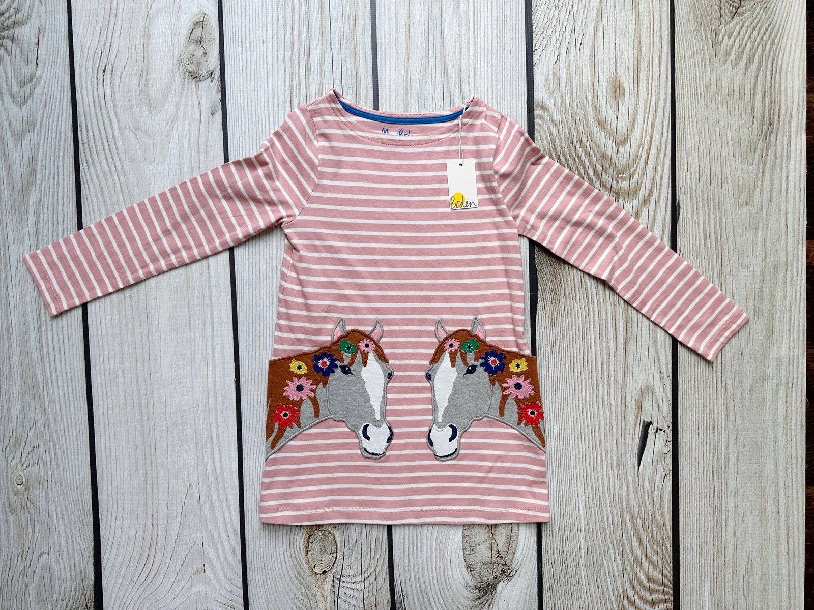 Mini Boden Horse Pocket Tunic