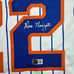 Autographed/Signed Ray Knight New York Pinstripe Jersey Beckett BAS COA