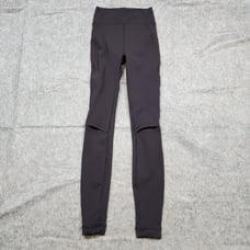Lululemon Leggings Womens 2 Knee Cut Out Force Within High Rise 28 Black Yoga
