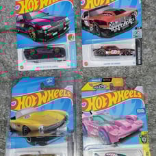 Hot Wheels BMW 507, Tooligan TH, Nissan Skyline RS, and Custom '68 Camaro Set