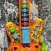 New Zoo Jamz Tiger Rock Guitar, Orange