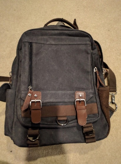 Canvas Cross Body Messenger Bag Shoulder Sling Backpack Travel Rucksack