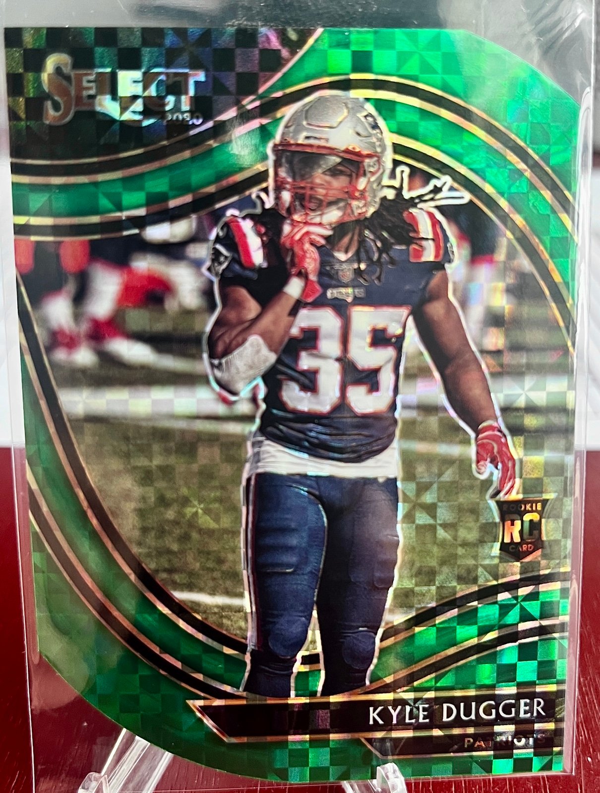 2020 Panini Select Kyle Dugger RC Field Level Green Prizm SSP 5/5 Rookie Card
