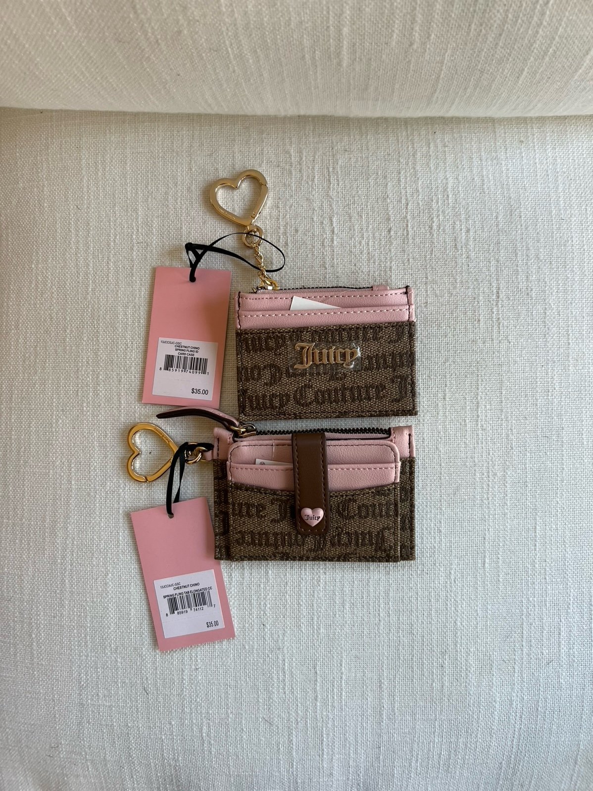 Juicy Couture Card Case Wallet Set