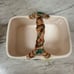 The Haldon group Japan VTG set of pitcher and basket raised Grapes Ceramic 1984