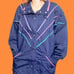 Vintage 90s Long Color Accent Raincoat