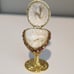 Emblished gold and white egg trinket box